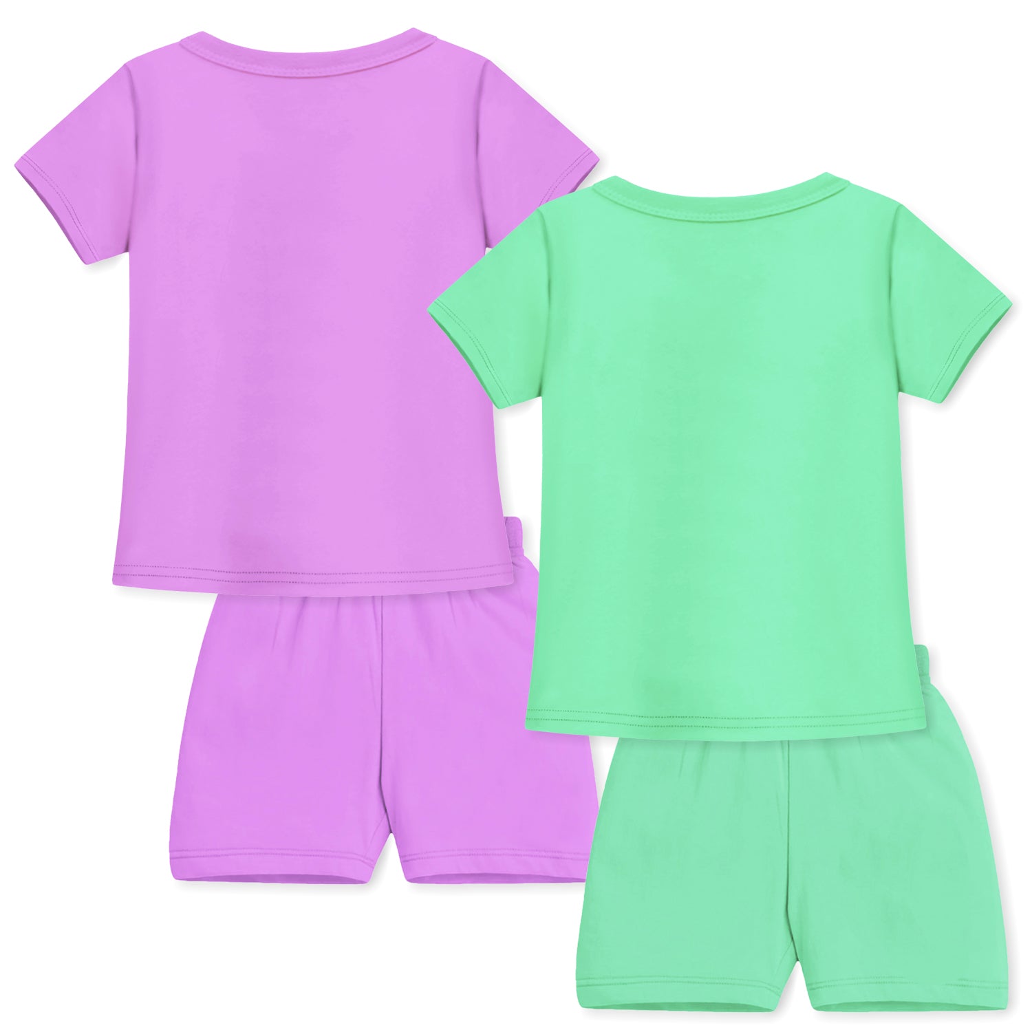 Trampoline Girls Printed Casual Clothing Set (Pack of 2)