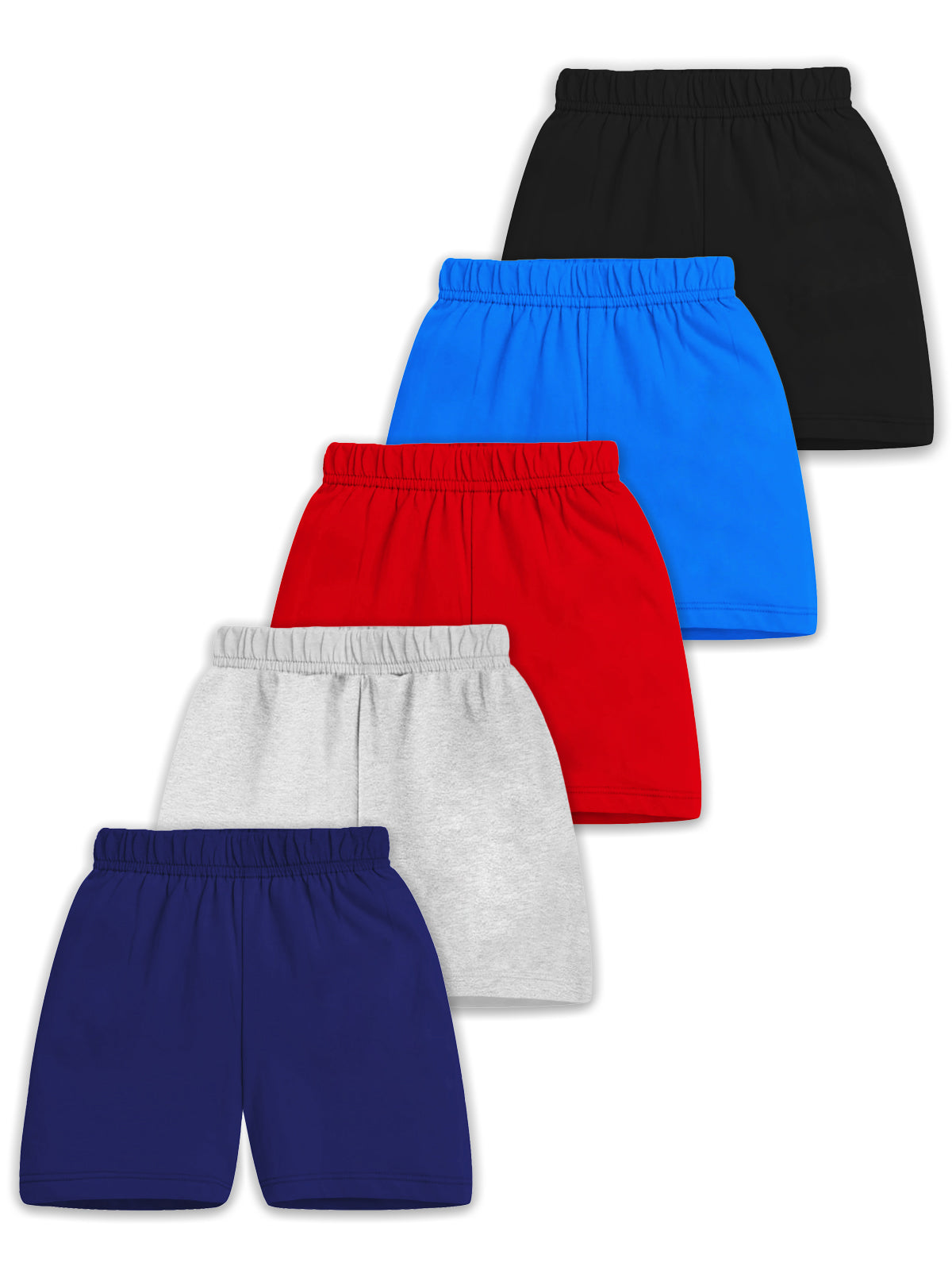 Trampoline Boys and Girls Graphic Printed Shorts Pack of 5