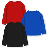 Trampoline Boys Full Sleeves Regular Fit T-Shirt (Pack of 3)