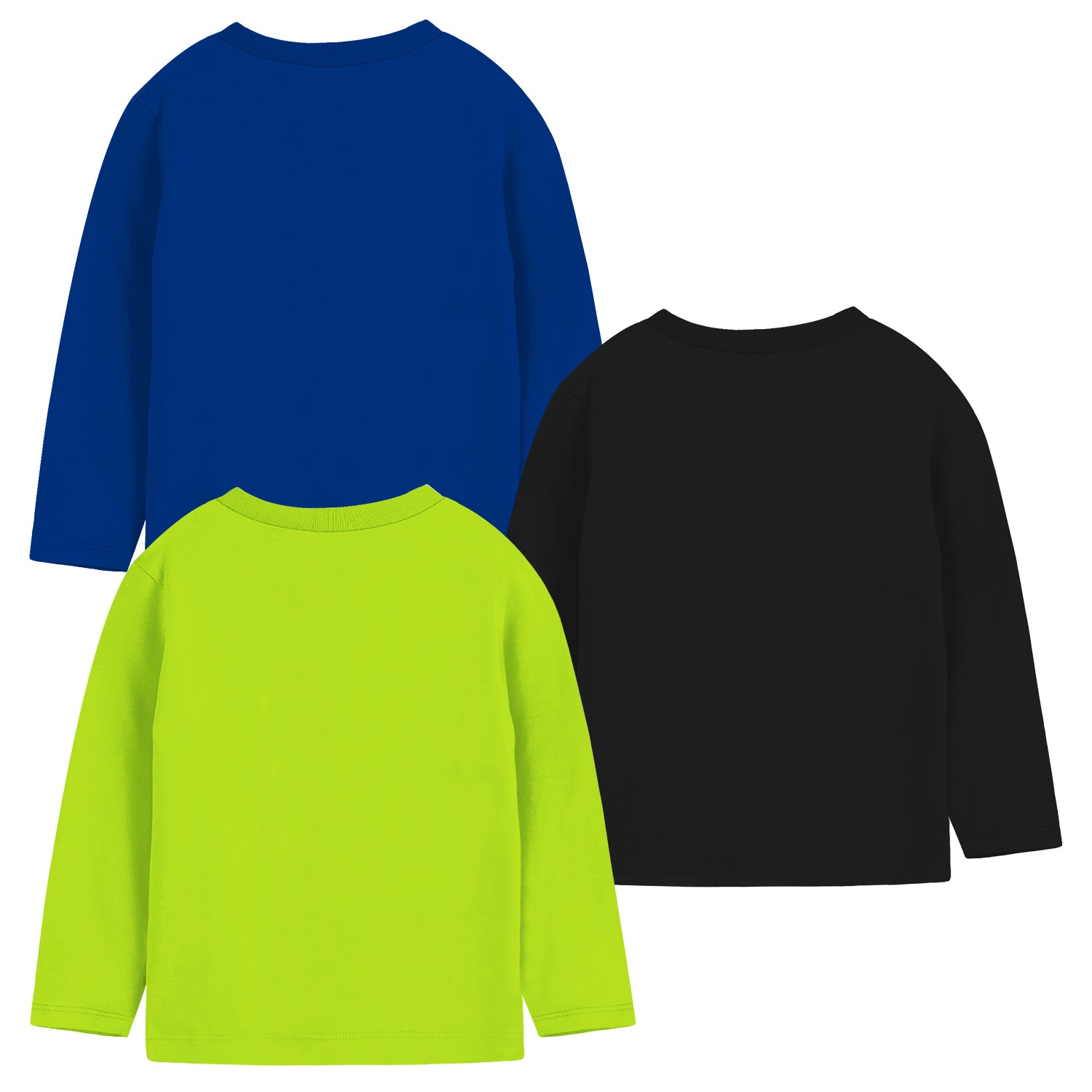 Trampoline Boys Full Sleeves Regular Fit T-Shirt (Pack of 3)