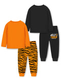 Trampoline Boys Pack of 2 Graphic Printed T-shirt with Pyjama