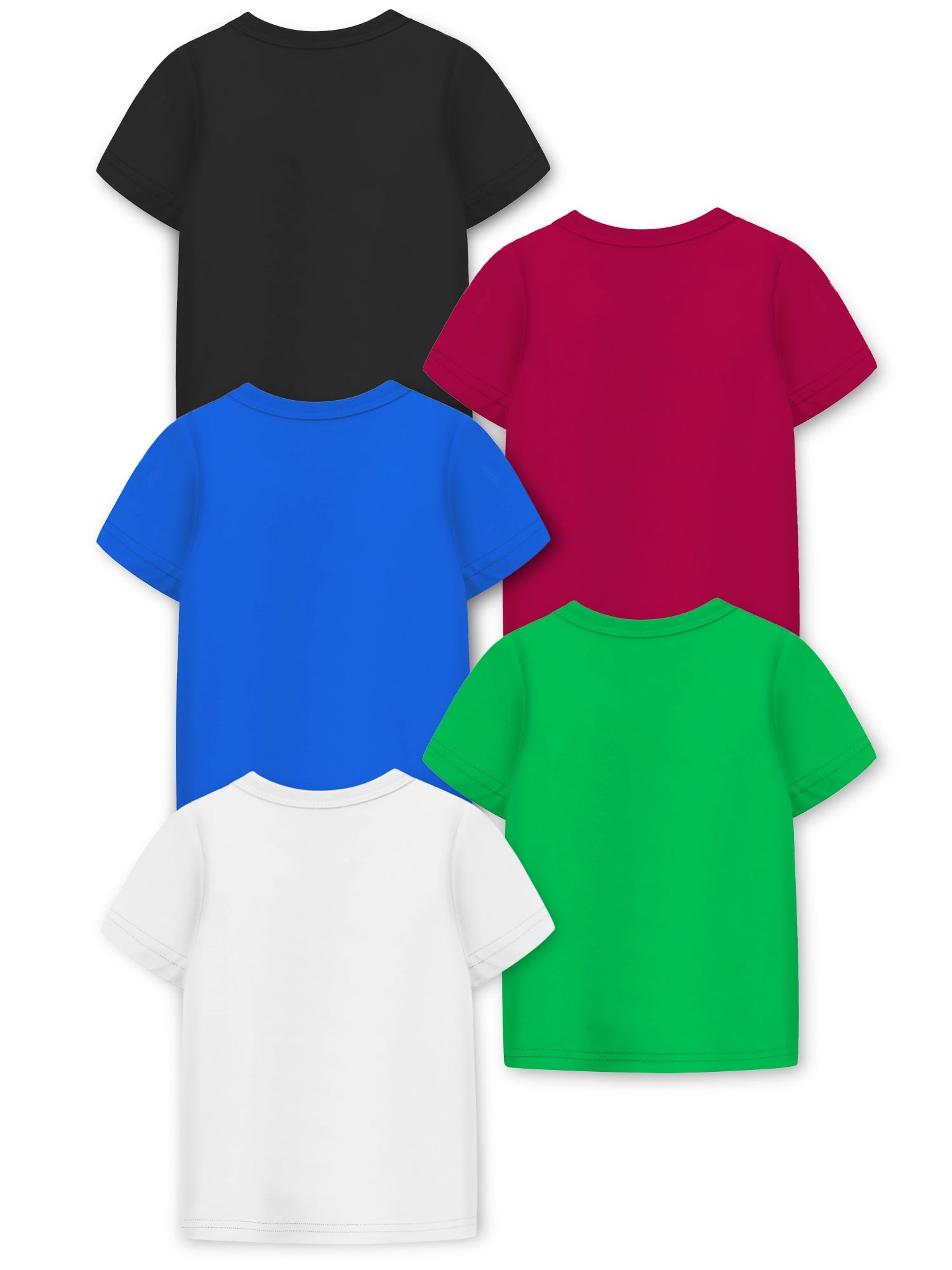 Trampoline Boys Pack Of 5 Typography Printed Round Neck T-shirts