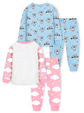 Trampoline Boys & Girls Printed T-Shirt With Pyjama Set Pack of 2