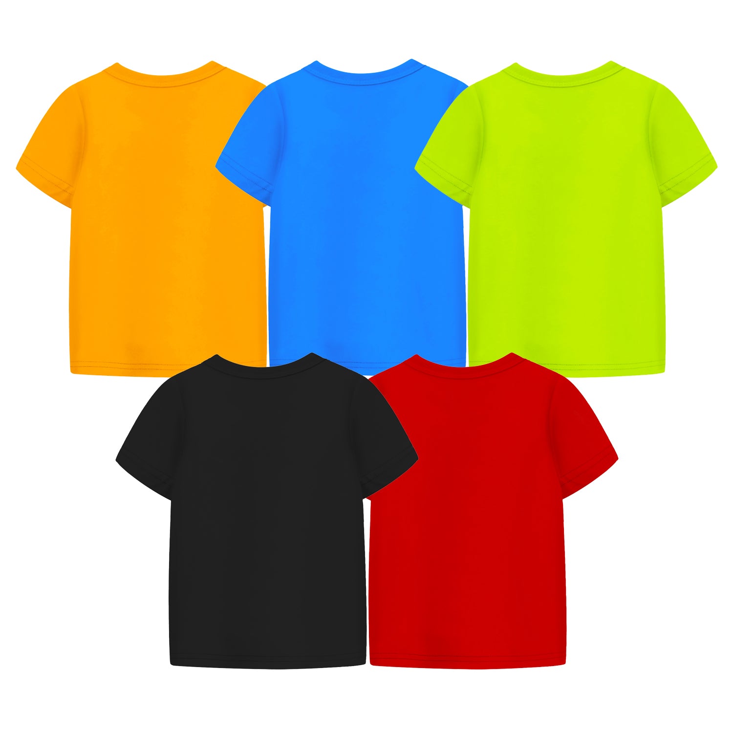 Trampoline Boys Half Sleeves Regular Fit T-Shirt (Pack of 5)
