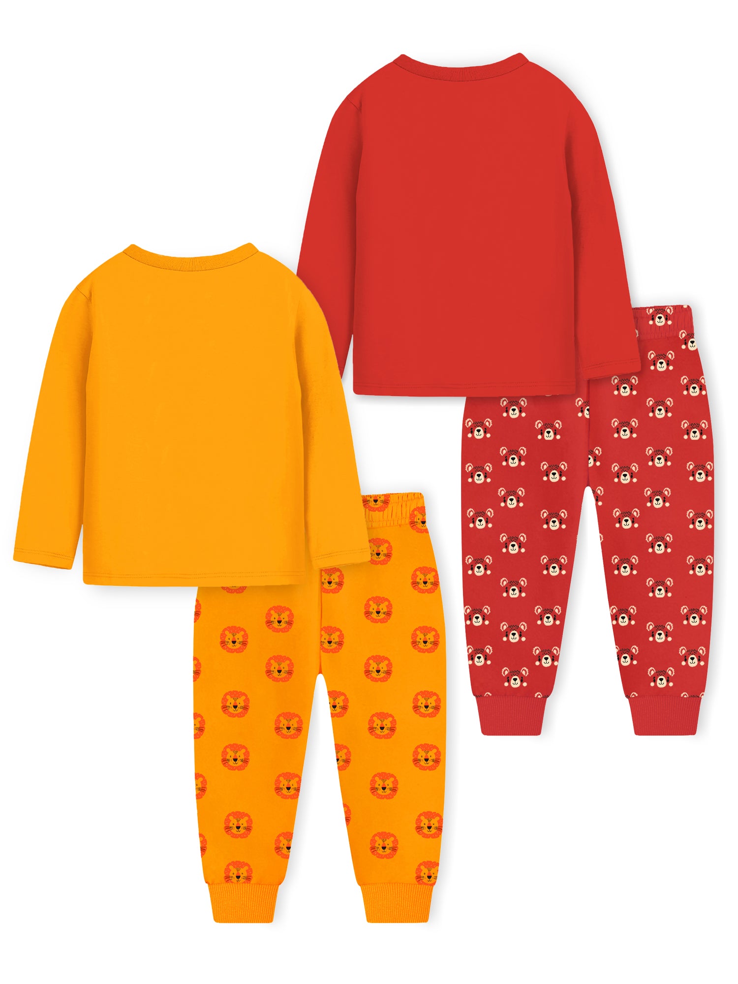 Trampoline Boys & Girls Printed Clothing Set Pack of 2 Red,Yellow