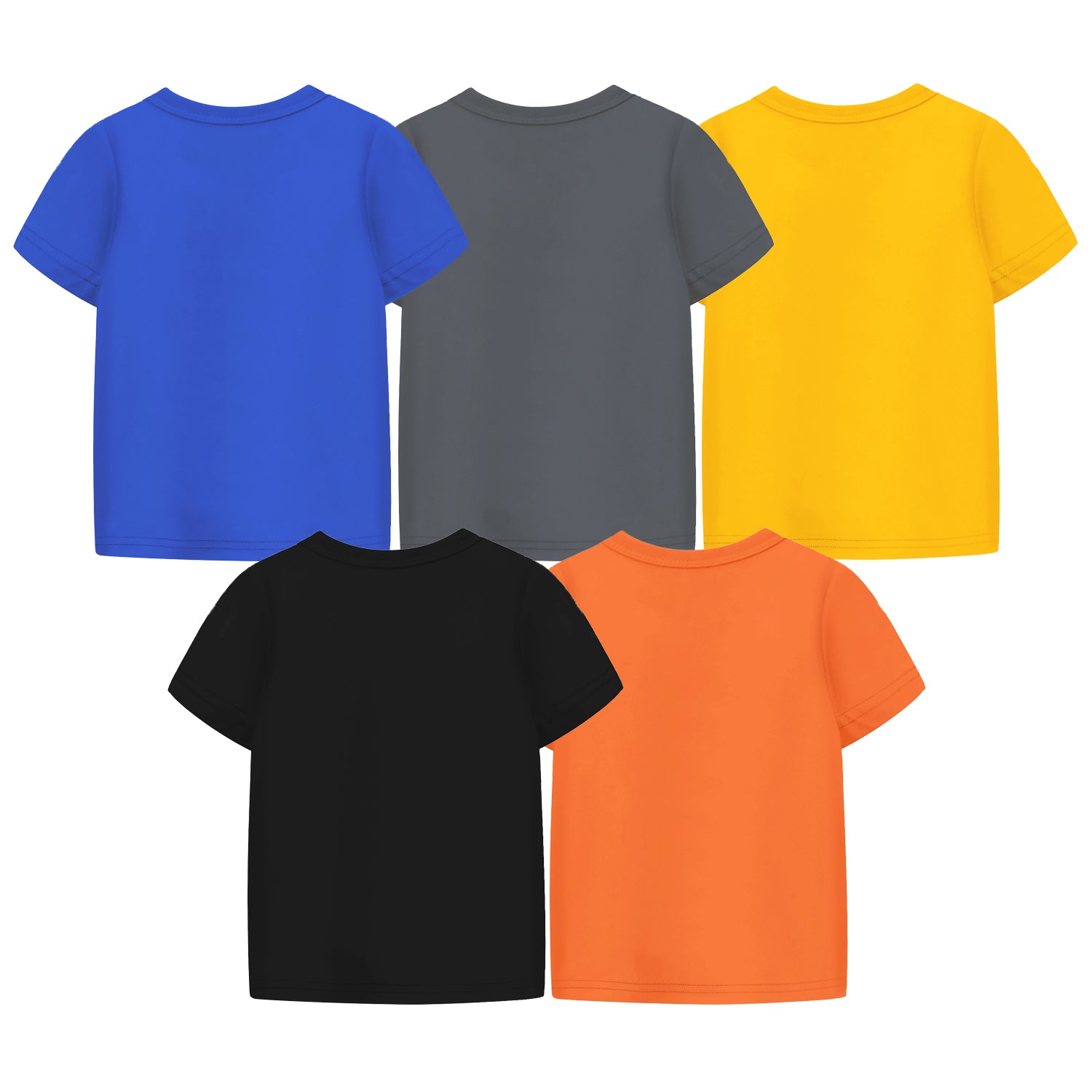 Trampoline Boys Half Sleeves Regular Fit T-Shirt (Pack of 5)