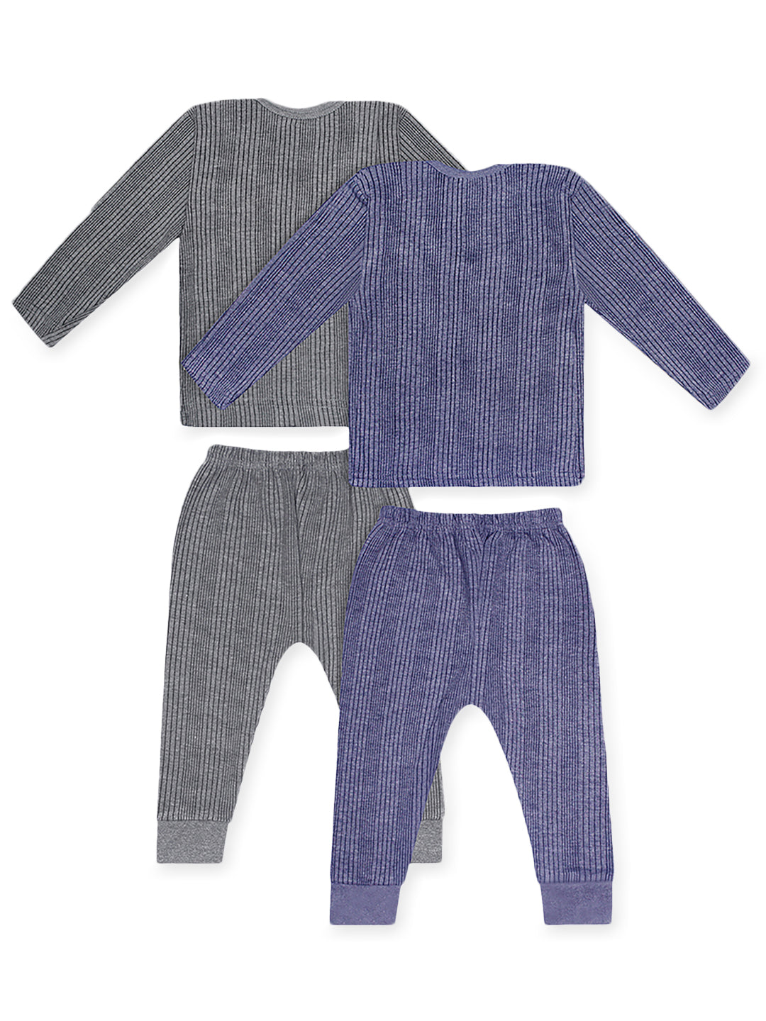 Trampoline Boys & Girls Striped Top-Pyjama Thermal Set (Pack of 2)