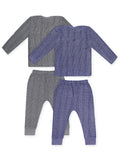 Trampoline Boys & Girls Striped Top-Pyjama Thermal Set (Pack of 2)