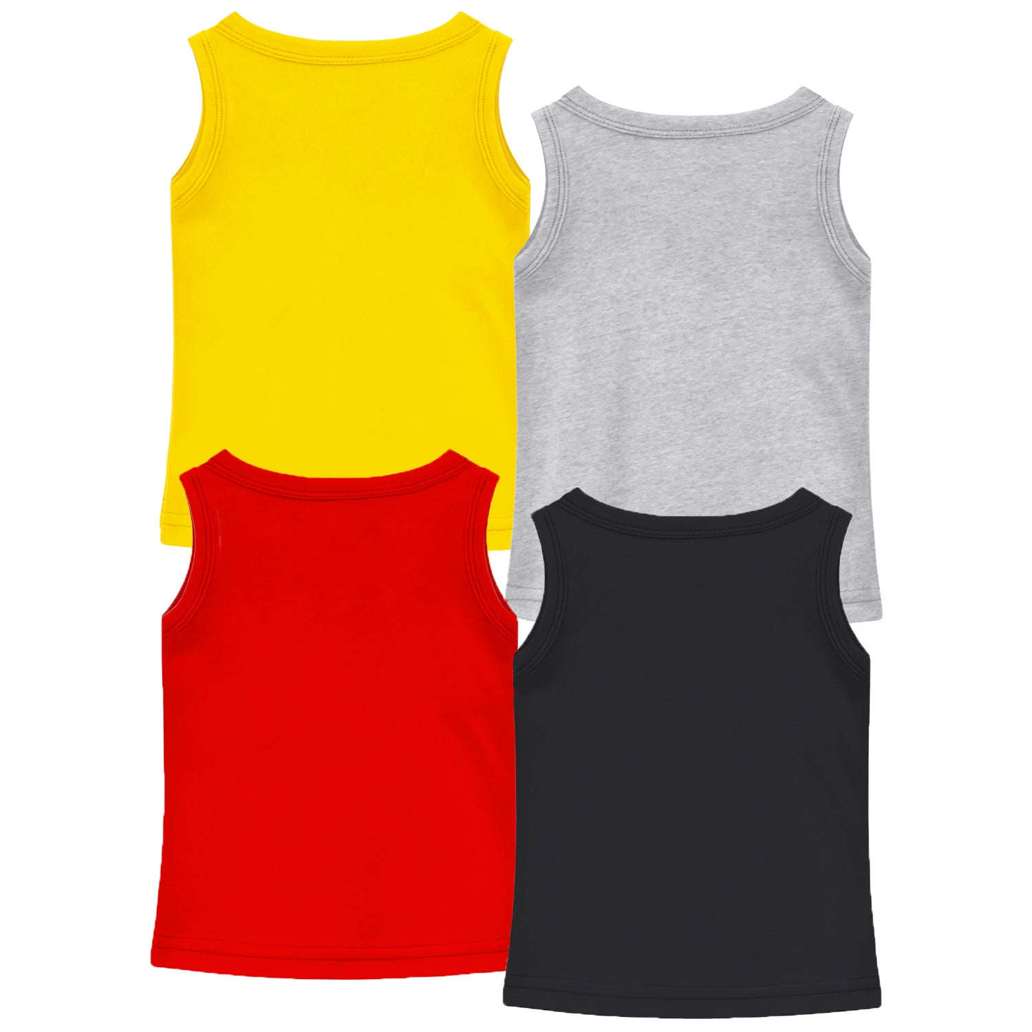Trampoline Girls Sleeveless Regular Fit T-Shirt (Pack of 4)