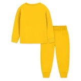 Trampoline Girls Yellow Printed Tshirt and Trackpant Set