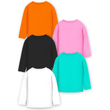 Trampoline Girls Graphic Print Full Sleeve T-Shirts Pack of 5