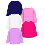 Trampoline Girls Full Sleeves Regular Fit T-Shirt (Pack of 5)