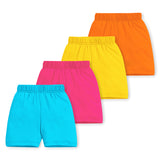 Trampoline Girls Casual Printed Shorts (Pack of 4)