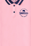 Trampoline Kids Cotton Blend Knit Half Sleeves Solid  Polo T-Shirt - Pink