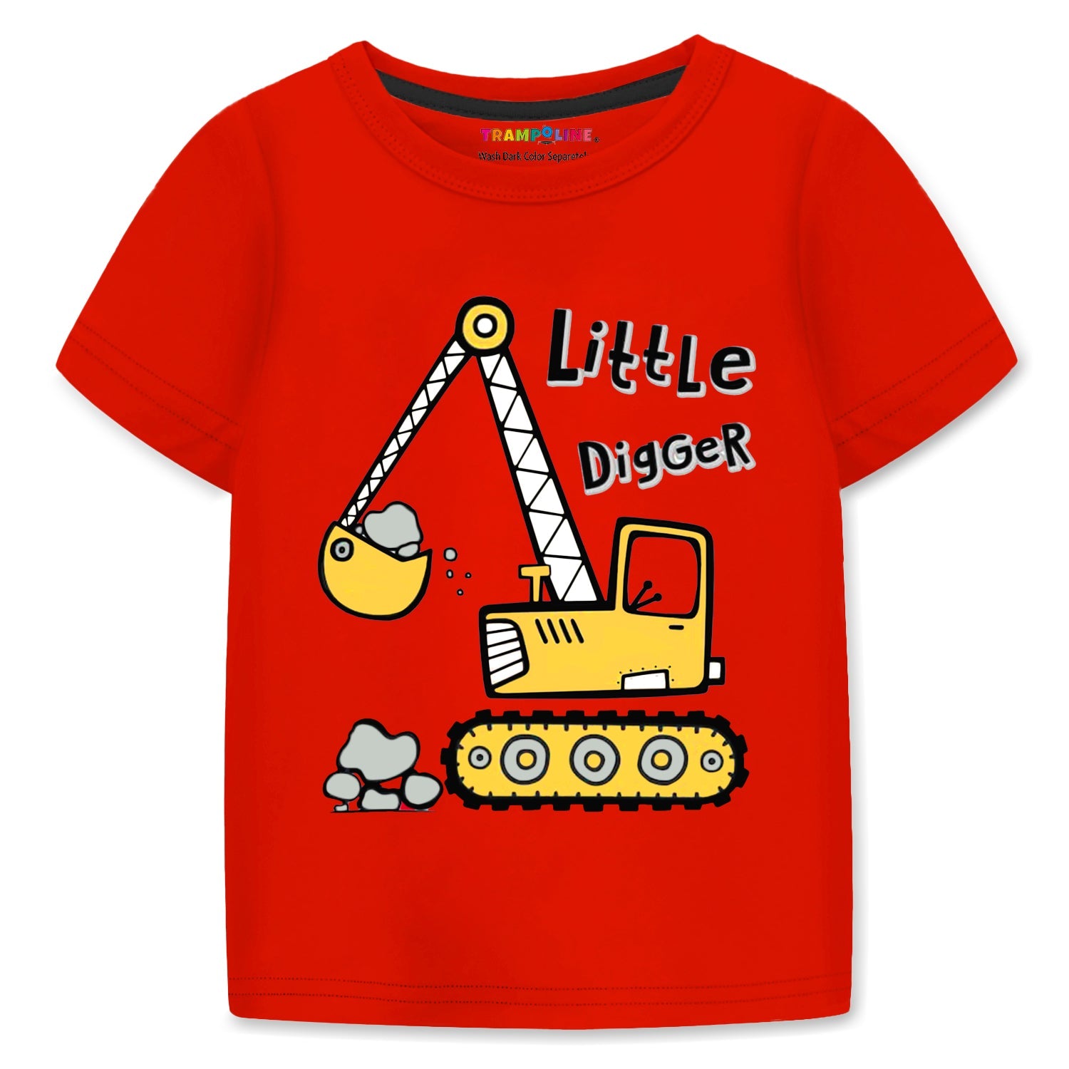 Trampoline Cotton Blend Pack Of 3 Half Sleeves Little Digger & Lion Printed T-Shirt & Shorts Set - Multi Colour
