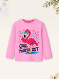 Trampoline Girls Cotton Blend Unicorn & Butterfly Print Full Sleeve T-Shirts – Pack of 5 (Multi Colour)