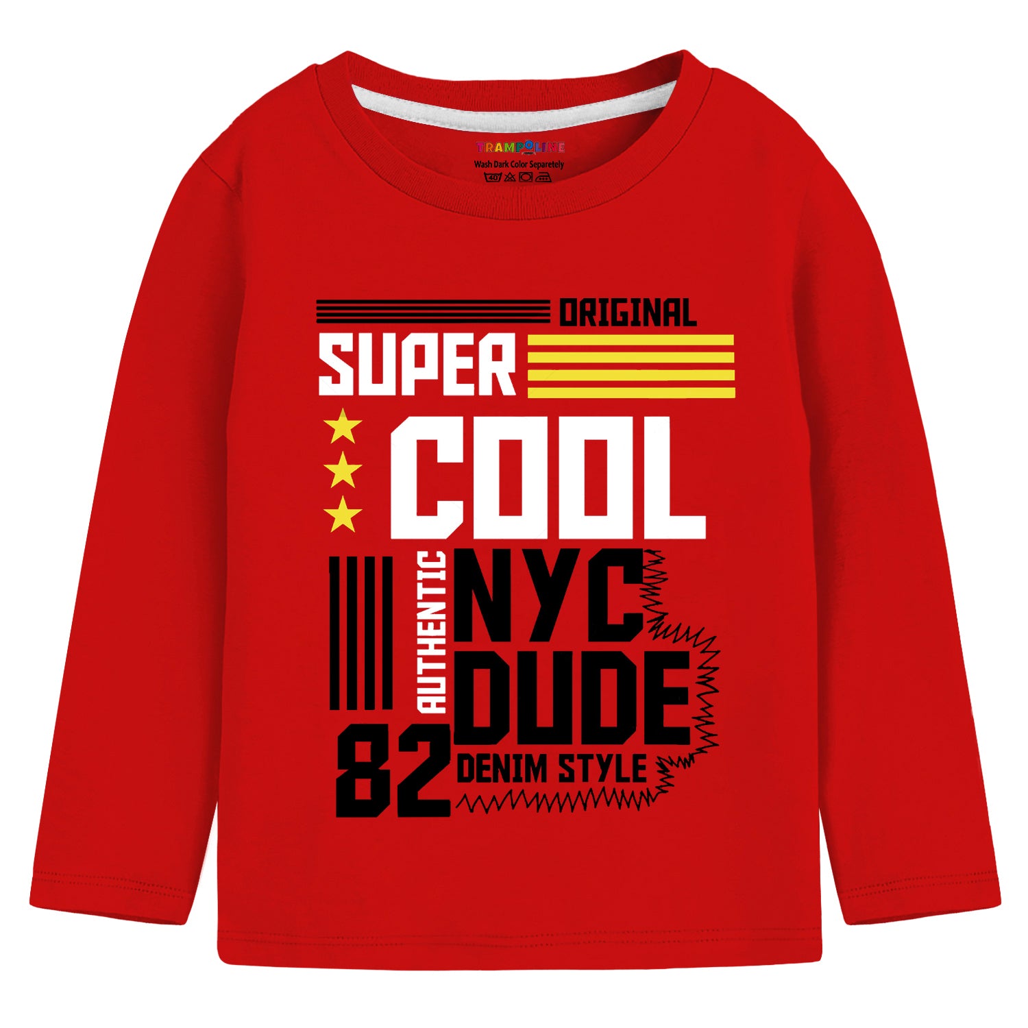 Trampoline Boys Full Sleeves Regular Fit T-Shirt (Pack of 3)