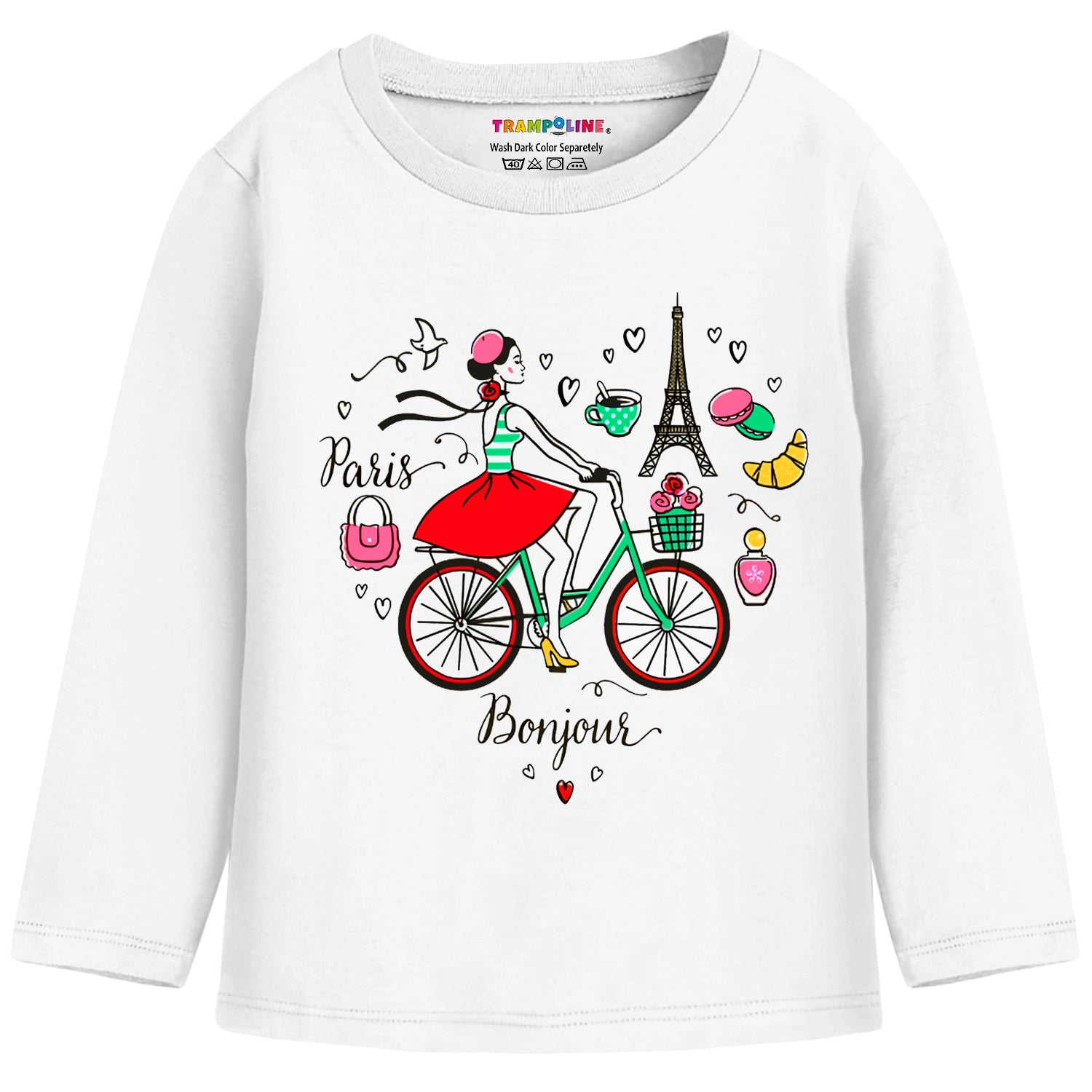 Trampoline Girls Graphic Print Full Sleeve T-Shirts Pack of 5