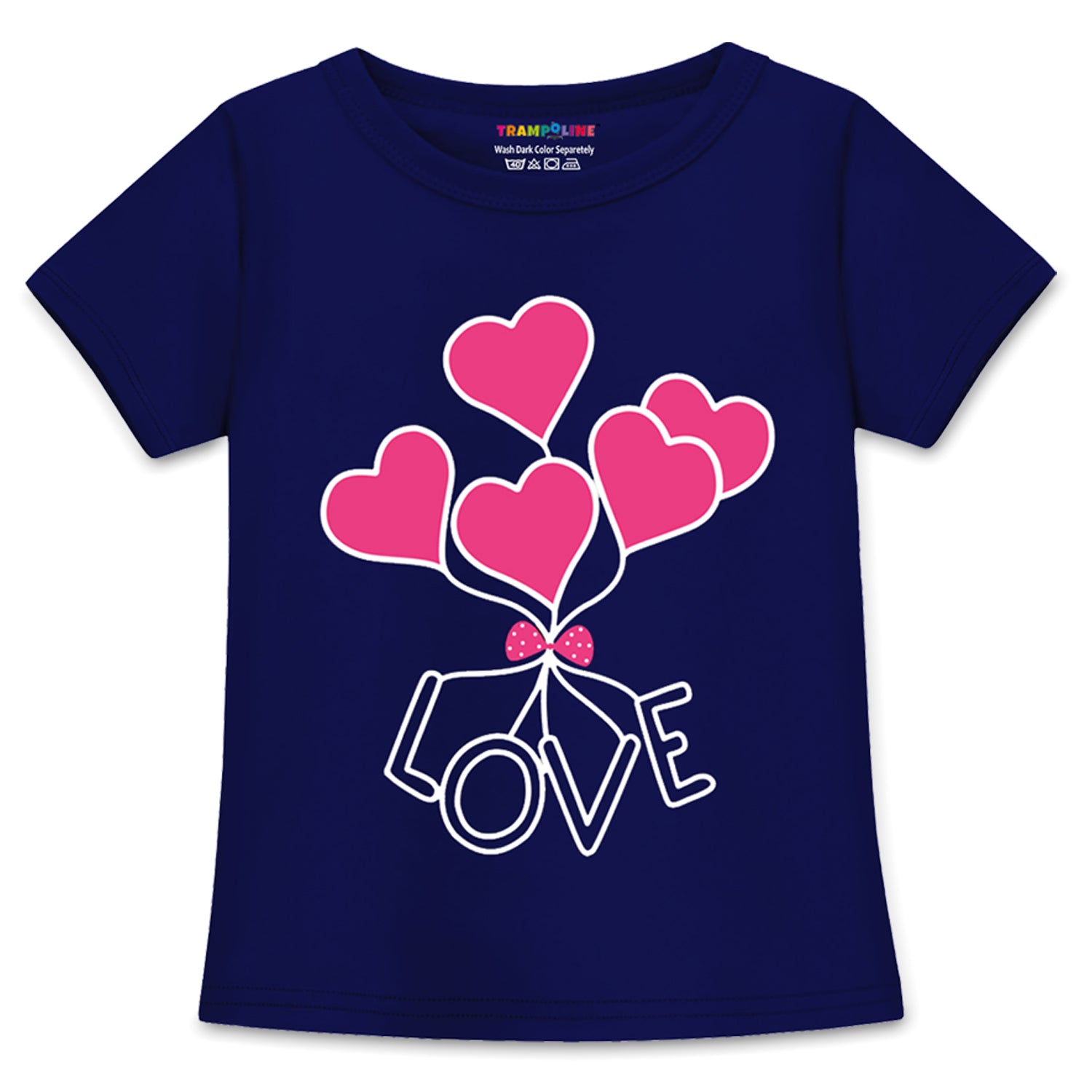 Trampoline Girls Half Sleeves Regular Fit T-Shirt (Pack of 3)