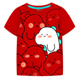 Trampoline Boys Graphic Print Half Sleeve T-Shirts Pack of 5