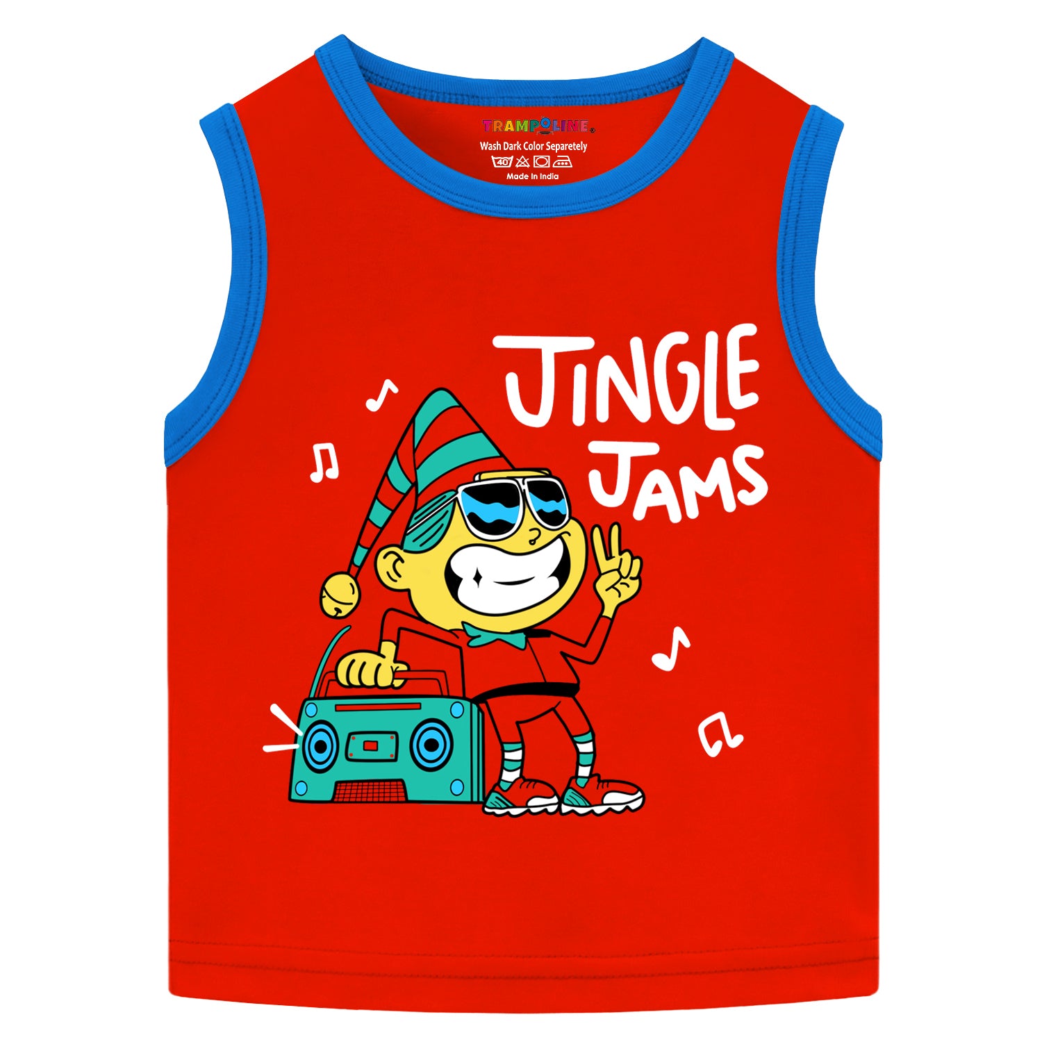 Trampoline Boys & Girls Printed Sleeveless T-Shirt pack of 3