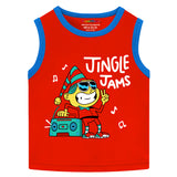 Trampoline Boys & Girls Printed Sleeveless T-Shirt pack of 3