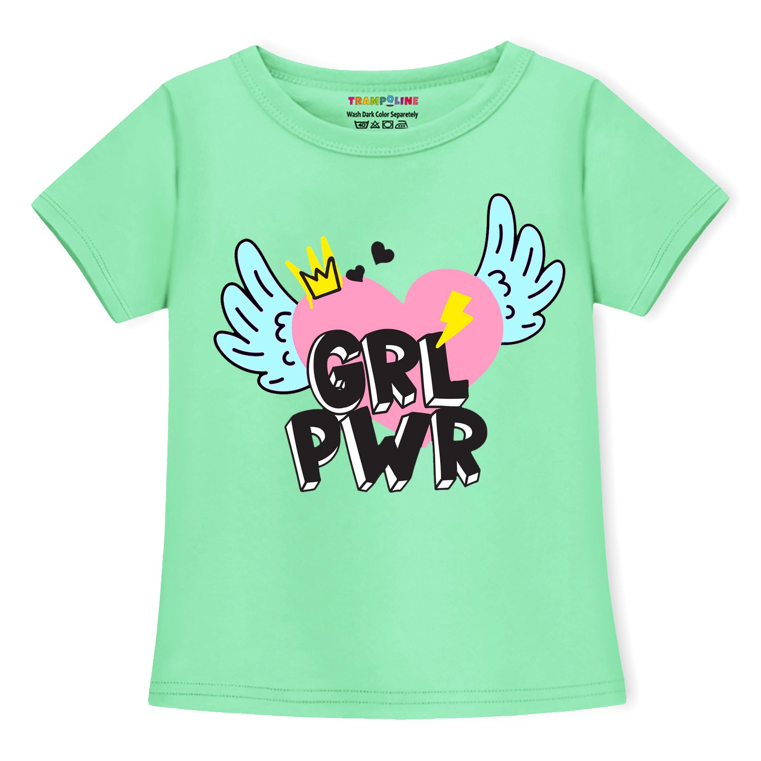 Trampoline Girls Printed Casual Clothing Set (Pack of 2)
