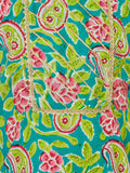 Trampoline Cotton Woven Floral Printed Cord Set with Palazzo - Multicolour
