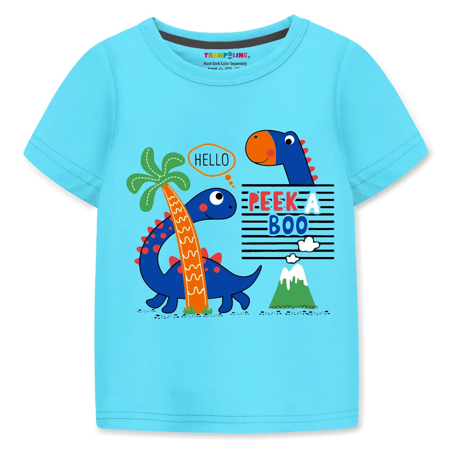 Trampoline Cotton Blend Pack Of 3 Half Sleeves Super Cool Giraffe & Best Kid Rider Printed T-Shirt & Shorts Set - Multi Colour