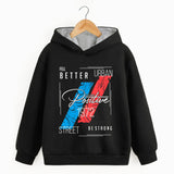 Trampoline Fleece Knit Full Sleeves Wildcats Printed Winter Sweatshirt Pack Of 2 - Black Orange