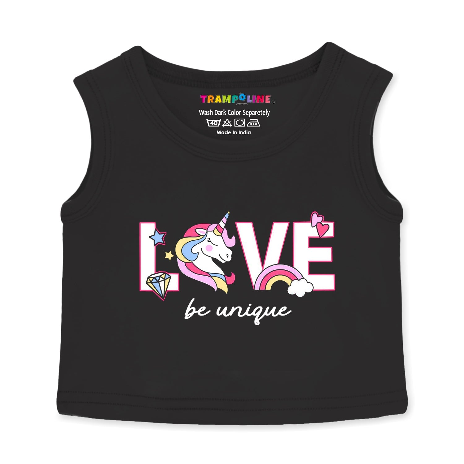 Trampoline Girls Graphic Printed Pack of 3 Crop Top