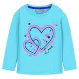Trampoline Cotton Blend Knit Pack Of 5 Full Sleeves Hearts & Typography Printed Tees - Multi Colour