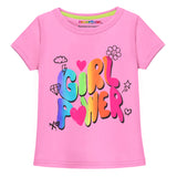 Trampoline Girls Half Sleeves Regular Fit T-Shirt (Pack of 5)