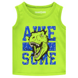 Trampoline Boys Sleeveless Regular Fit T-Shirt (Pack of 4)