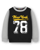Trampoline Fleece Knit Full Sleeves New York & Bike Printed Winter Sweatshirt Pack of 2 - Multi Colour