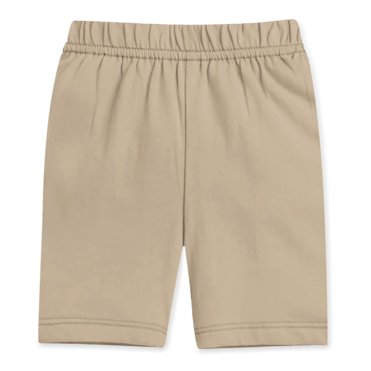 Trampoline Girls Cotton Lycra Solid Cycling Shorts Pack of 3 - beige