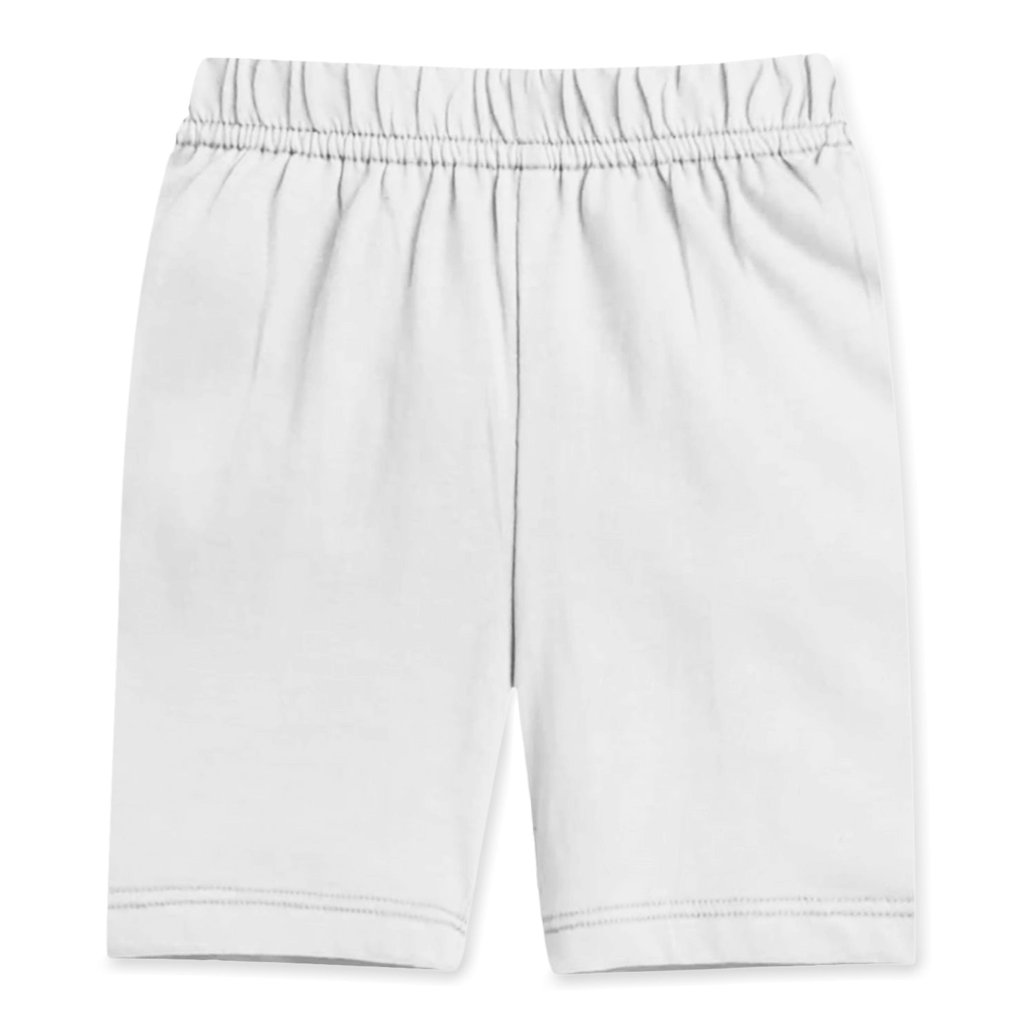 Trampoline Girls Cotton Lycra Solid Cycling Shorts Pack of 3 - White