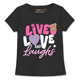 Trampoline Girls Pack Of 3 Graphic Printed Round Neck T-shirts