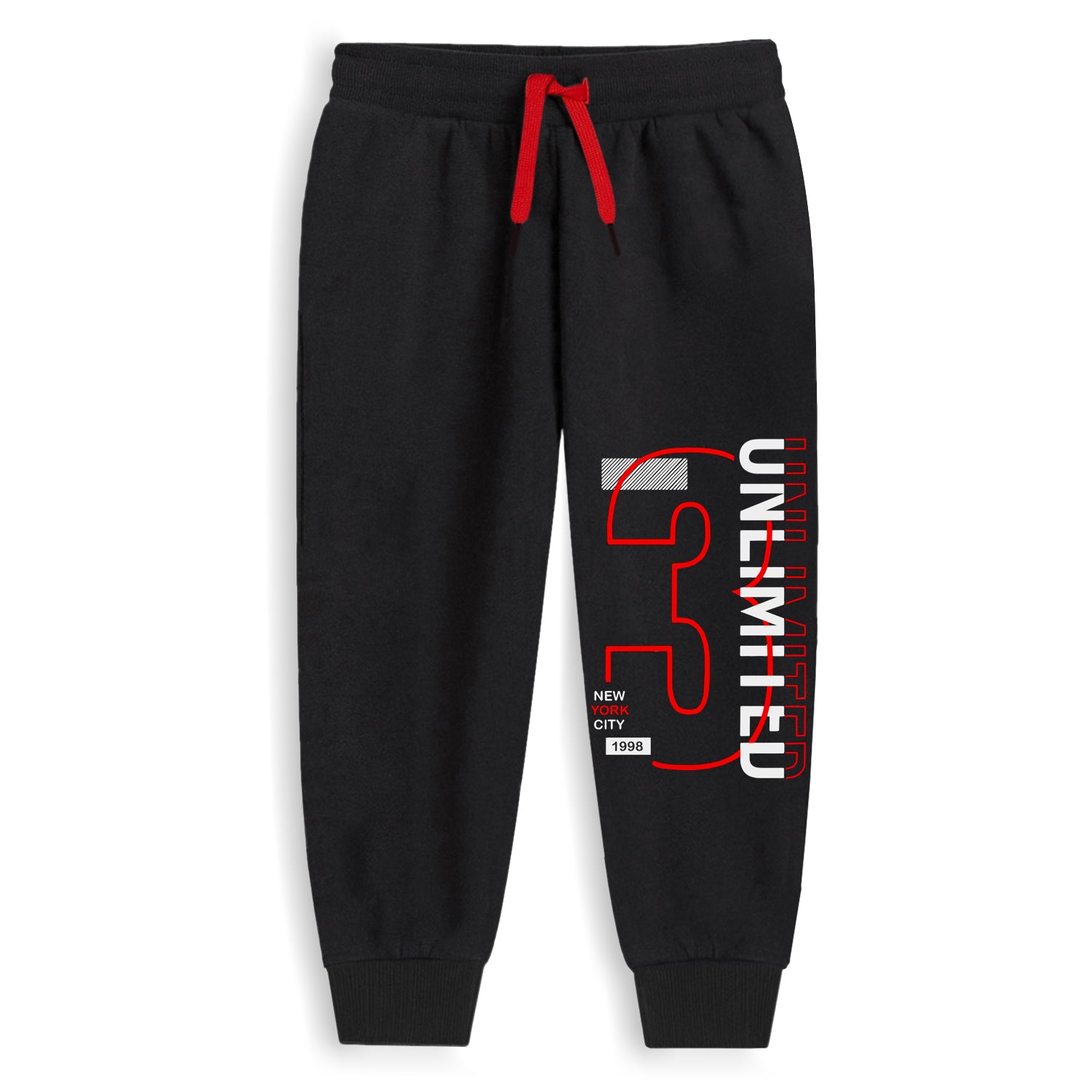 Trampoline Boys Printed Casual Track pant (Pack of 2)