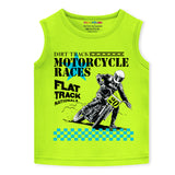 Trampoline Boys Printed Casual sleeveless Clothing Set (Pack of 2)