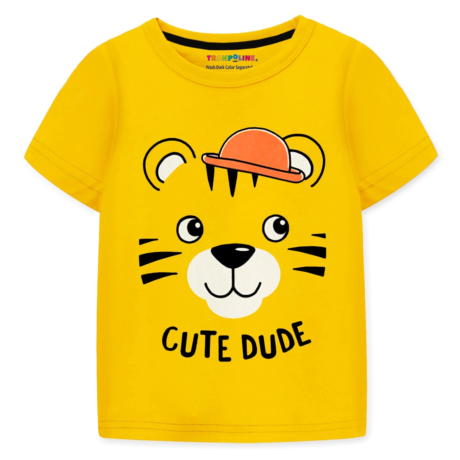 Trampoline Cotton Blend Pack Of 2 Half Sleeves Little Tiger & Cute Dude Printed T-Shirt & Shorts Set - Multi Colour