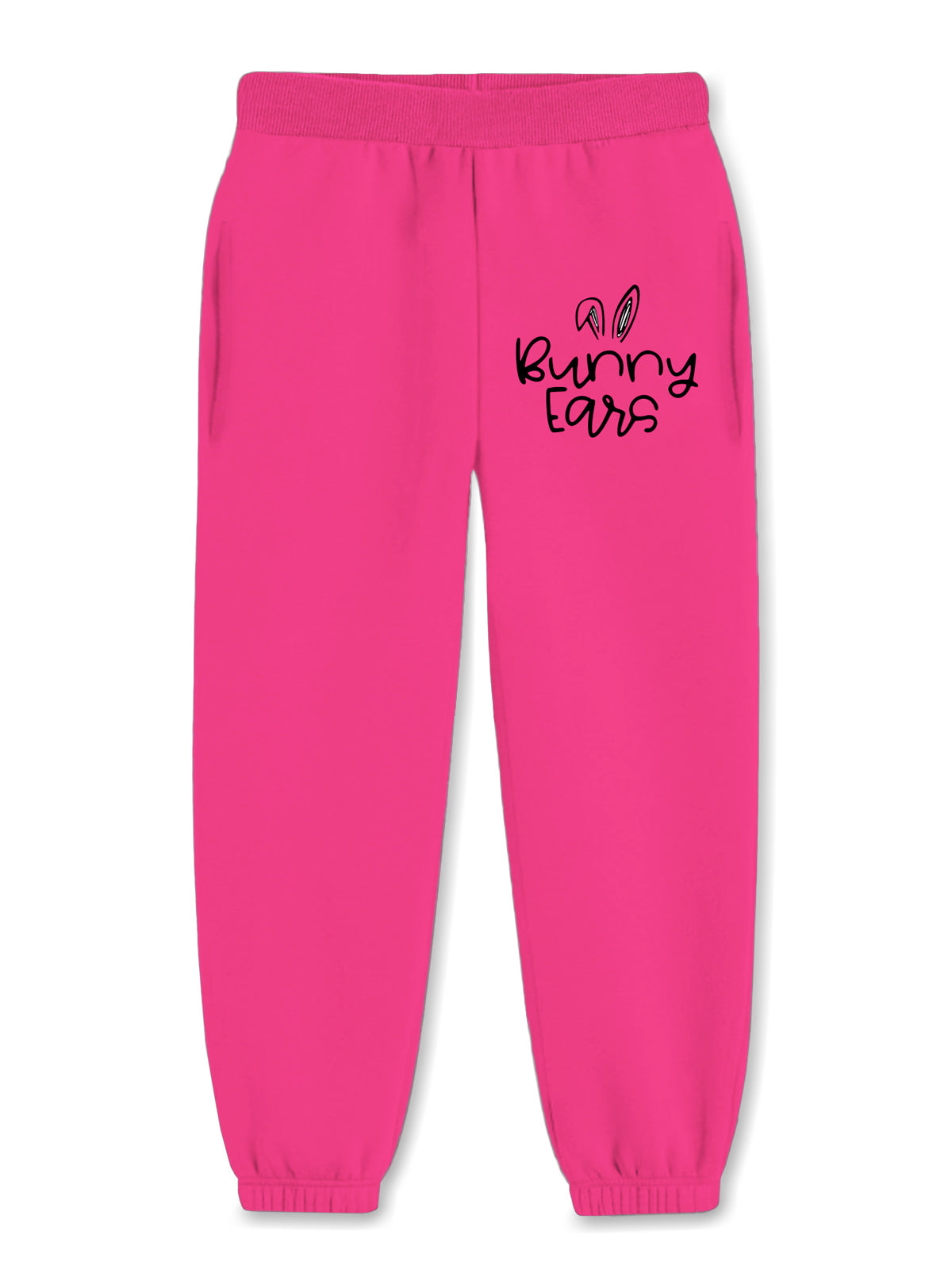 Trampoline Cotton Blend Pack Of 3 Bunny Ears & Unicorn Printed Track Pant With Pocket - Multi Colour