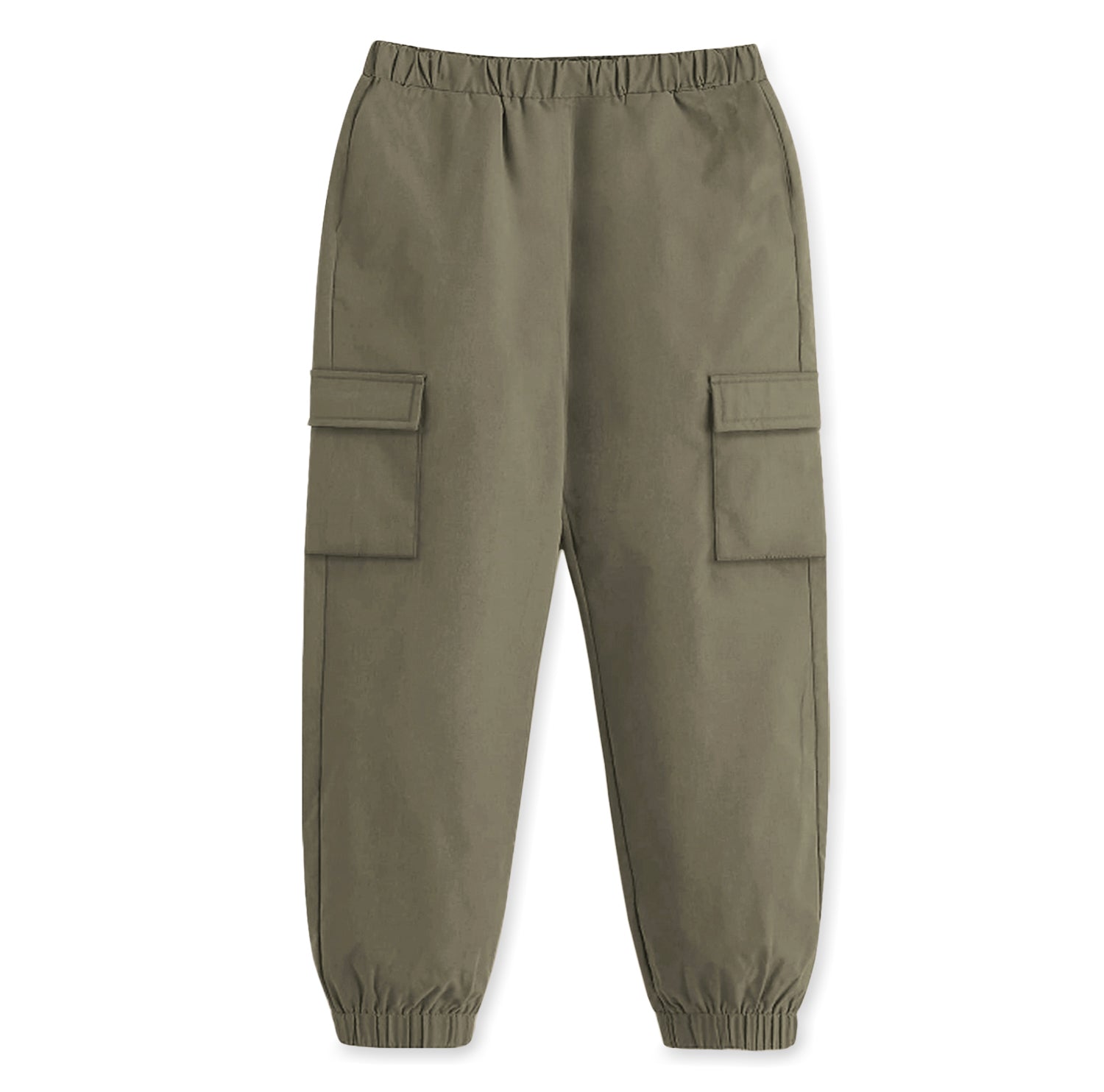 Trampoline Boys Woven Cargo Trousers Regular Fit with 4 Pockets (Olive)