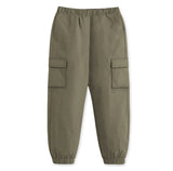 Trampoline Boys Woven Cargo Trousers Regular Fit with 4 Pockets (Olive)