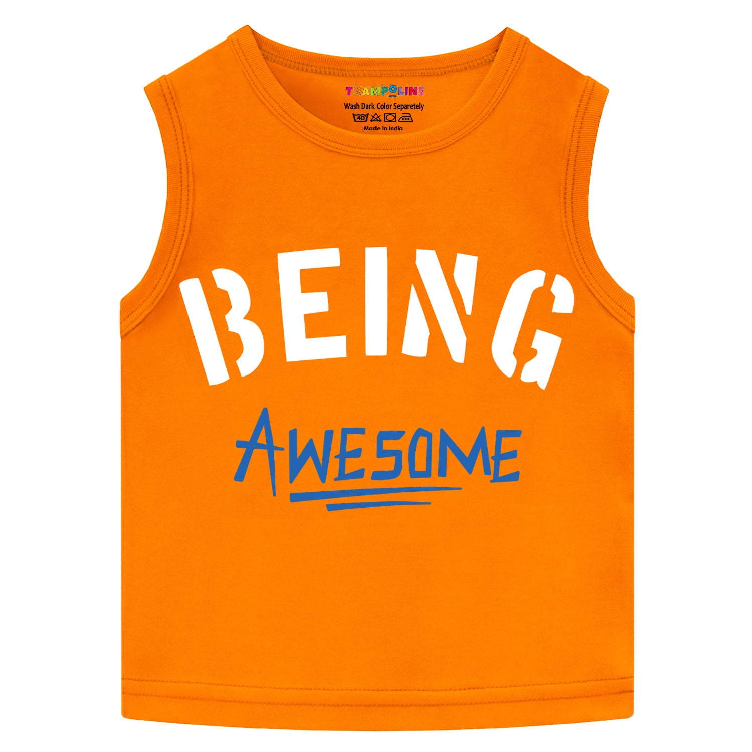 Trampoline Boys & Girls Printed Sleeveless T-Shirt pack of 3