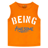 Trampoline Boys & Girls Printed Sleeveless T-Shirt pack of 3