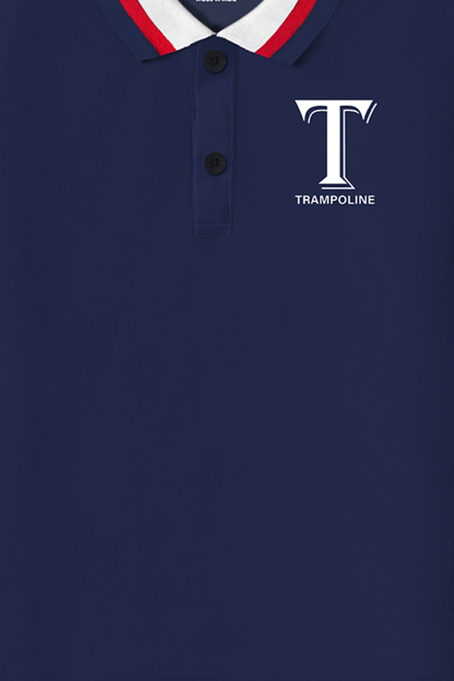 Trampoline Kids Cotton Blend Knit Half Sleeves Solid  Polo T-Shirt - Navy Blue