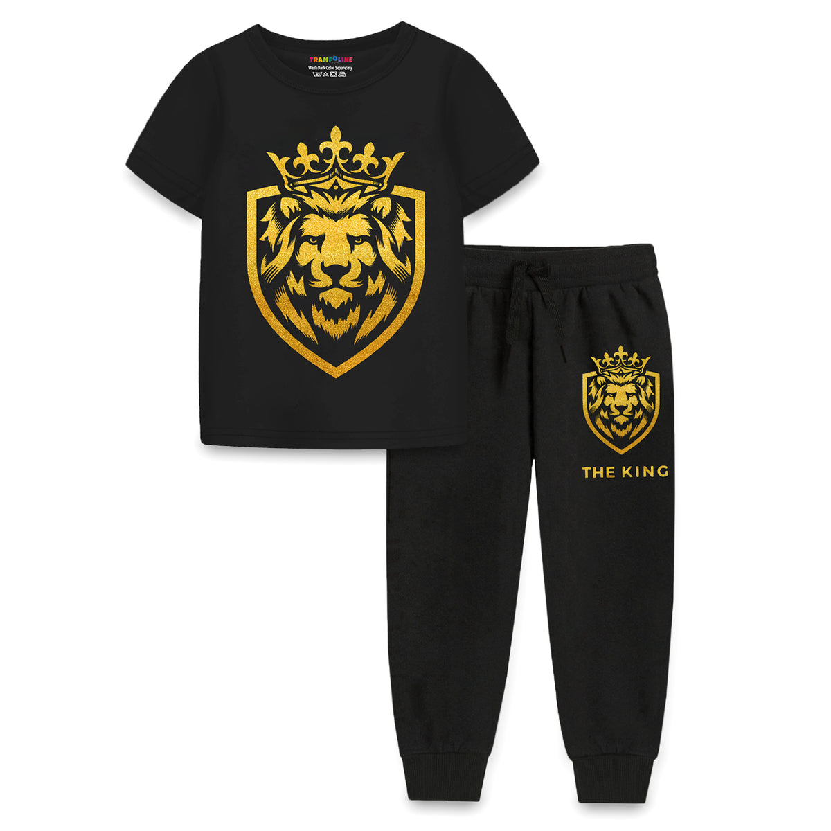 Trampoline Boys Printed Casual Clothing Set (Pack of 1)