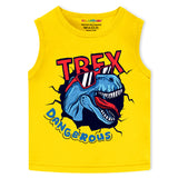 Trampoline Boys & Girls Printed Sleeveless T Shirt pack of 5