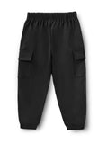 Trampoline Cotton Blend Knit Pack Of 2 Solid Cargo Joggers - Black & Grey
